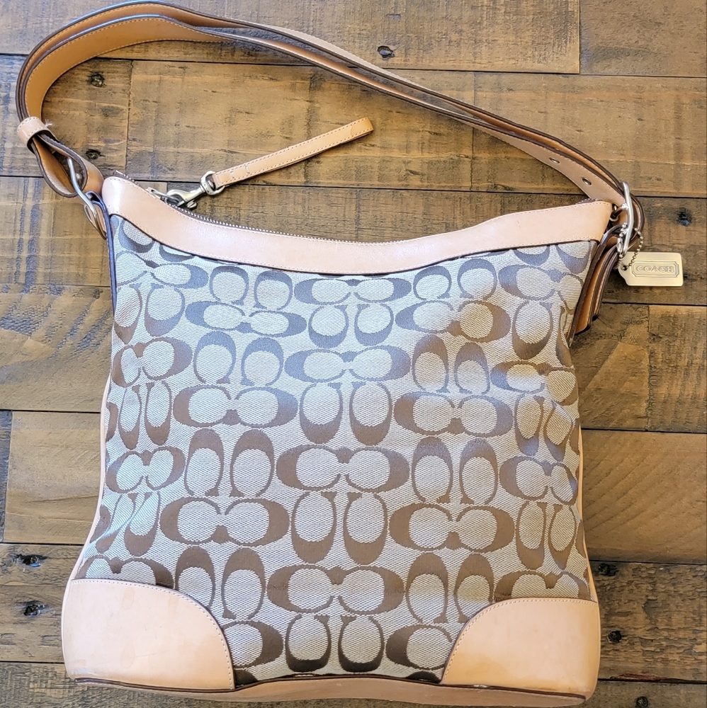 Vintage Coach Canvas Logo Handbag D3k-6347